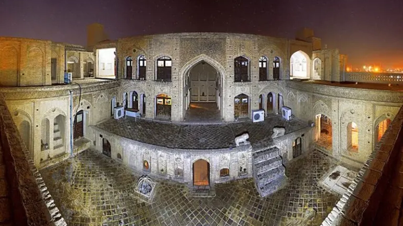 نمای کلی خانه تیزفول دزفول از بالا