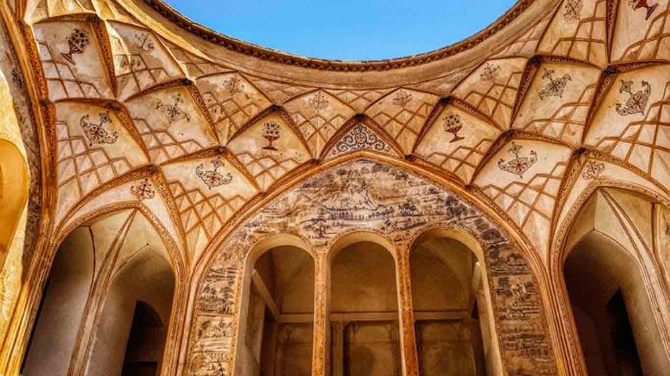 جزئیات تزئینات معماری خانه عباسیها کاشان