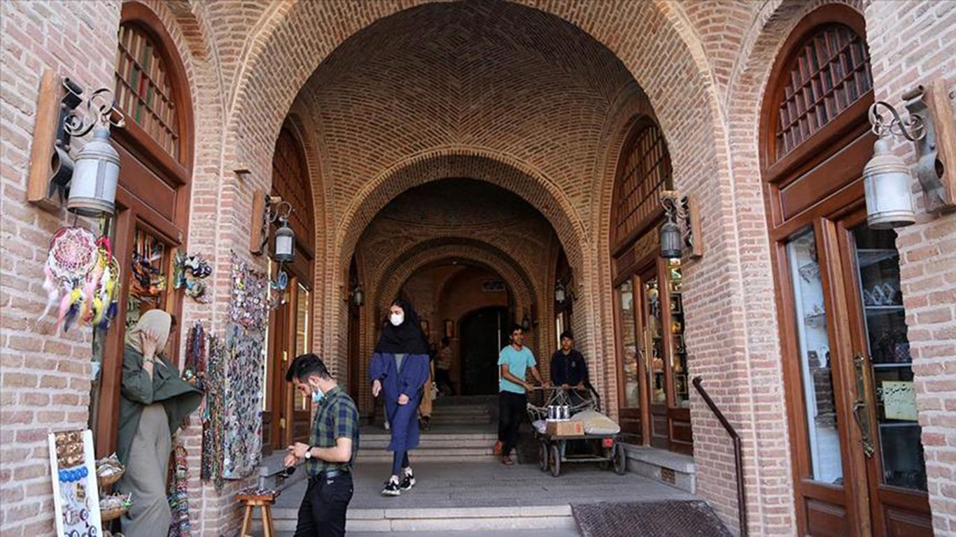 حجره‌ها و راسته‌های تاریخی سرای سعدالسلطنه قزوین