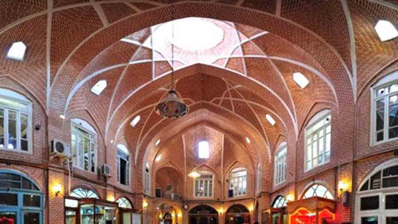 گنبد و طاقهای چهارسوق قیصریه اردبیل