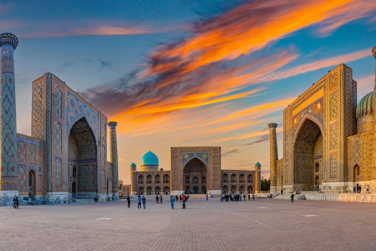 مجموعه تاریخی ریگستان در شهر سمرقند ازبکستان