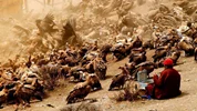 رسم تدفین آسمانی در تبت (Sky Burial)