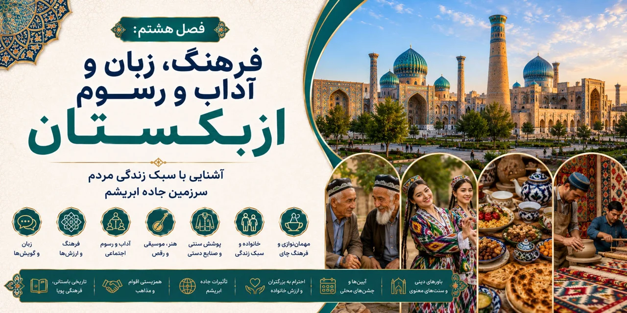 فصل هشتم: فرهنگ، زبان و آداب و رسوم ازبکستان؛ آشنایی با سبک زندگی مردم سرزمین جاده ابریشم