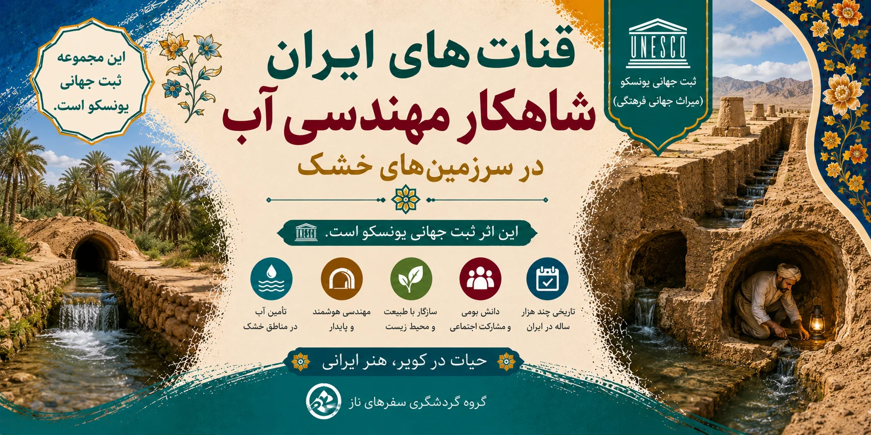 قنات‌های ایران؛ شاهکار مهندسی آب در سرزمین‌های خشک