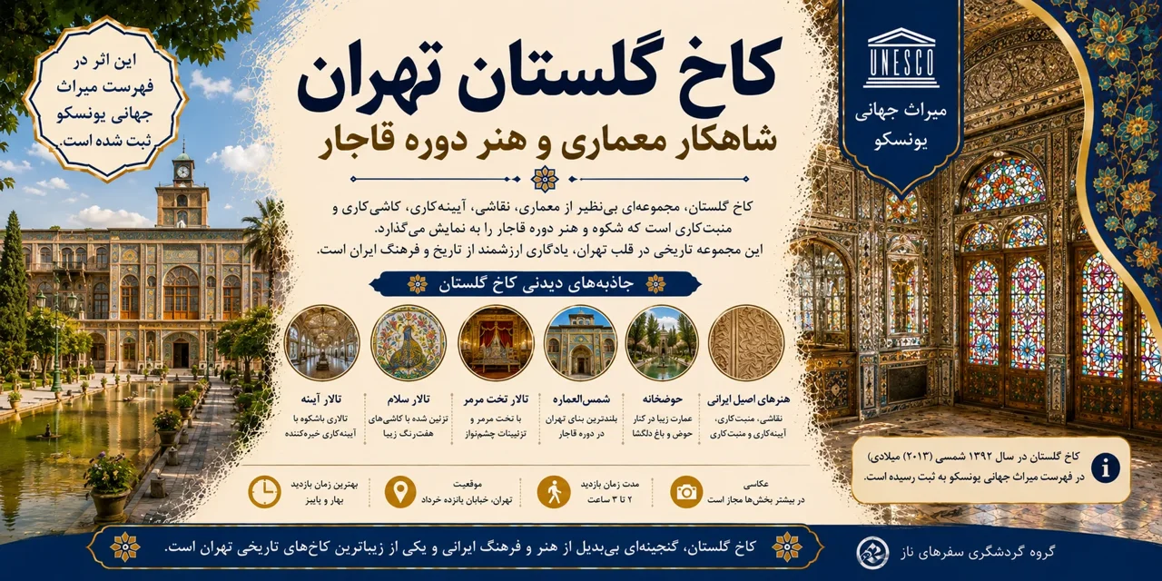 کاخ گلستان تهران؛ شاهکار معماری و هنر دوره قاجار