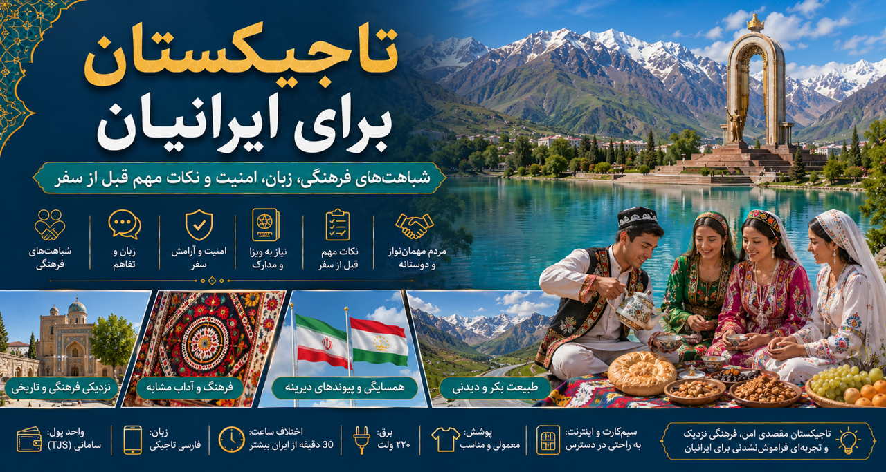فصل دهم: تاجیکستان برای ایرانیان؛ شباهتهای فرهنگی، زبان، امنیت و نکات مهم