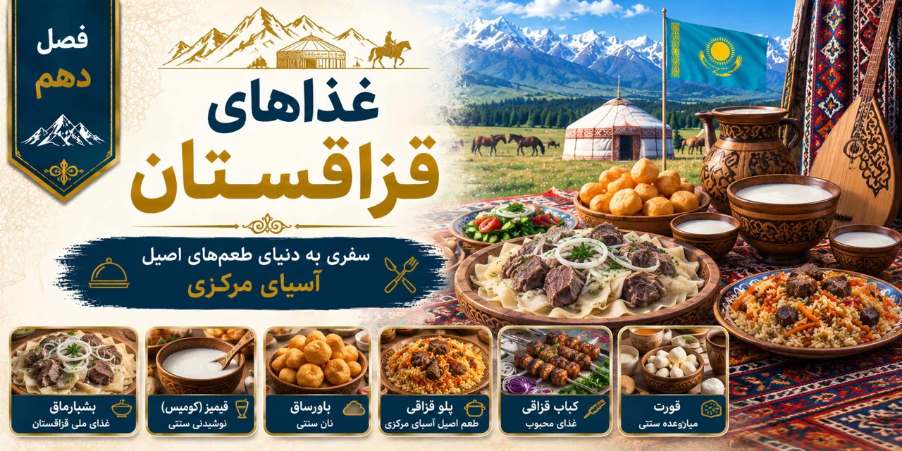 فصل دهم: غذاهای قزاقستان؛ سفری به دنیای طعم‌های اصیل آسیای مرکزی